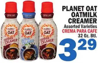 Bravo Supermarkets PLANET OAT OATMILK CREAMER offer