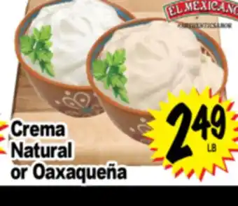 Superior Grocers Crema Natural or Oaxaqueña offer