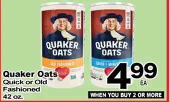 Superior Grocers Quaker Oats offer