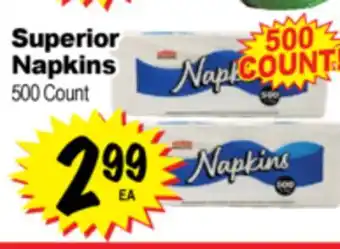 Superior Grocers Superior Napkins offer