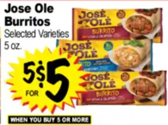 Superior Grocers Jose Ole Burritos offer