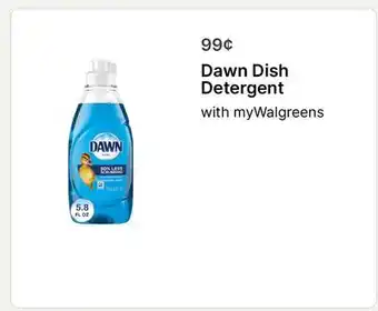 Walgreens Dawn Dish Detergent offer