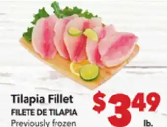 Vallarta Supermarkets Tilapia Fillet / FILETE DE TILAPIA offer