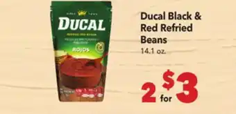 Vallarta Supermarkets Ducal Black & Red Refried Beans offer