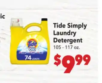 Vallarta Supermarkets Tide Simply Laundry Detergent offer