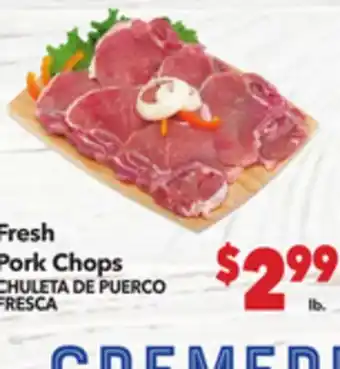 Vallarta Supermarkets Fresh Pork Chops / CHULETA DE PUERCO FRESCA offer