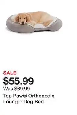 Petsmart Top Paw Orthopedic Lounger Dog Bed offer