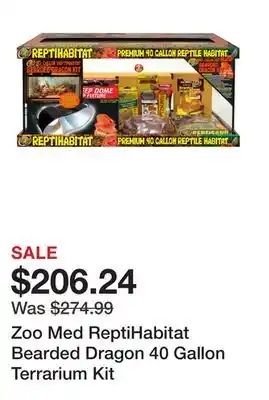 Petsmart Zoo Med ReptiHabitat Bearded Dragon 40 Gallon Terrarium Kit offer