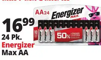 Ocean State Job Lot Energizer Max Alkaline AA Batteries 24-Pack offer