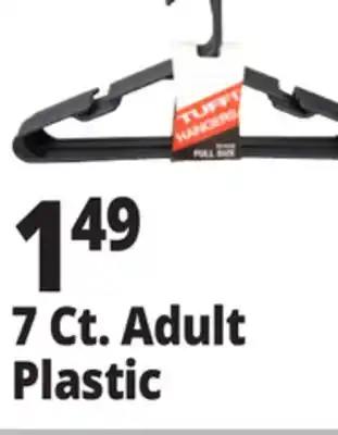 Ocean State Job Lot 7 Ct. Adult Plastic Hanger offer