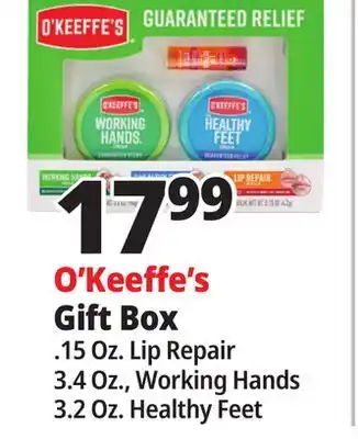 Ocean State Job Lot O'Keeffe's Gift Box offer