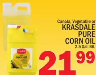 C Town KRASDALE PURE CORN OIL offer