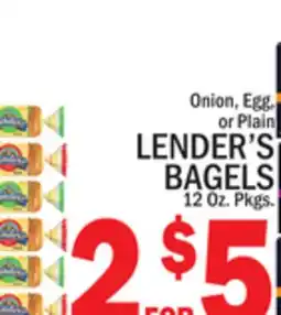 C Town LENDER'S BAGELS offer