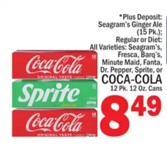 C Town COCA-COLA, 12 Pk. 12 Oz offer