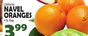 Bravo Supermarkets NAVEL ORANGES offer