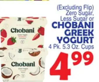 Bravo Supermarkets CHOBANI GREEK YOGURT offer