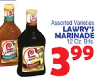 Bravo Supermarkets LAWRY'S MARINADE offer