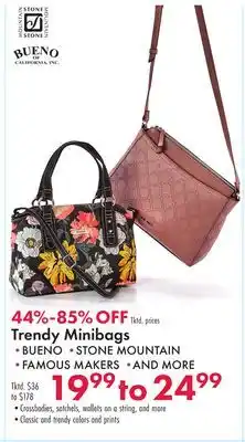 Boscov's Trendy Minibags offer
