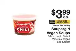 Fairway Store Market Soupergirl Vegan Soups offer