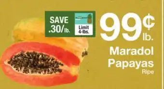 The Fresh Grocer Maradol Papayas offer