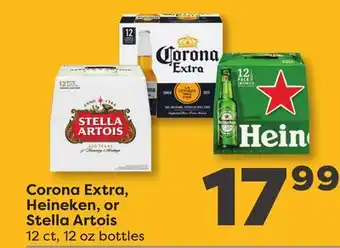 Weis Markets Corona Extra, Heineken, or Stella Artois offer