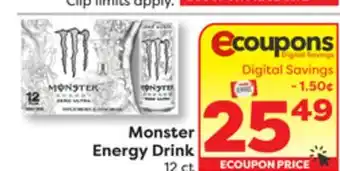 Weis Markets Monster Energy Drink offer