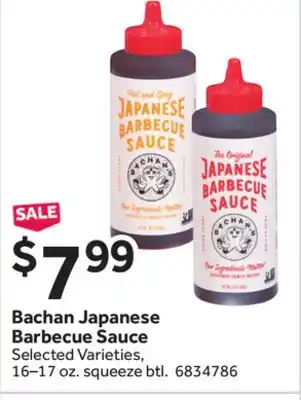 Stop&Shop Bachan Japanese Barbecue Sauce offer