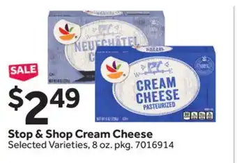 Stop&Shop Stop & Shop Cream Cheese offer