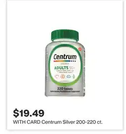 CVS Centrum Silver 200-220 ct offer