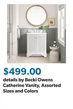 Sam's Club details by Becki Owens Catherine Vanity, Assorted Sizes and Colors offer