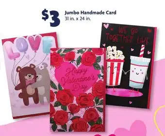 Family Dollar Hallmark Jumbo Handmade Card offer