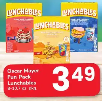 ACME Oscar Mayer Fun Pack Lunchables offer