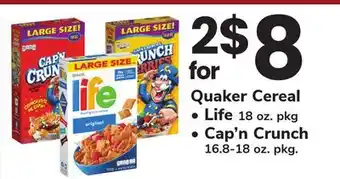 ACME Quaker Cereal offer