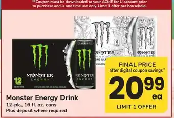 ACME Monster Energy Drink offer