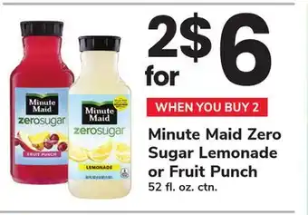 ACME Minute Maid Zero Sugar Lemonade or Fruit Punch offer