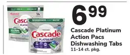 ACME Cascade Platinum Action Pacs Dishwashing Tabs offer