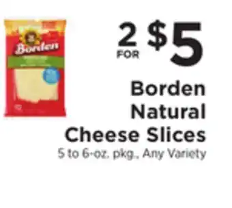 ShopRite Natural Cheese Slices offer