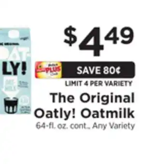 ShopRite The Original Oatly! Oatmilk offer