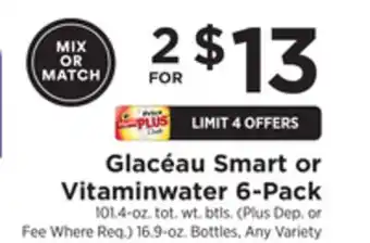 ShopRite Glacéau Smart or Vitaminwater 6-Pack offer