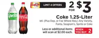 ShopRite 1.25-Liter btl offer