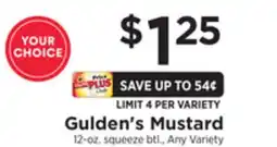 ShopRite Mustard offer