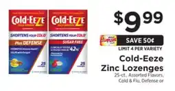 ShopRite Zinc Lozenges offer