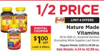 ShopRite Vitamins offer