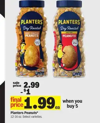 Meijer Planters Peanuts offer