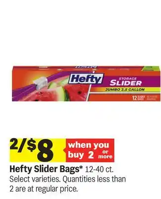 Meijer Hefty Slider Bags offer