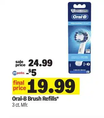 Meijer Oral-B Brush Refills offer