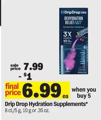 Meijer Drip Drop Hydration Supplements offer