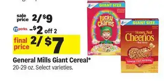 Meijer General Mills Giant Cereal offer