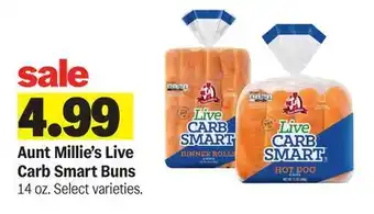 Meijer Aunt Millie's Live Carb Smart Buns offer