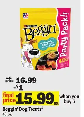 Meijer Beggin' Dog Treats offer